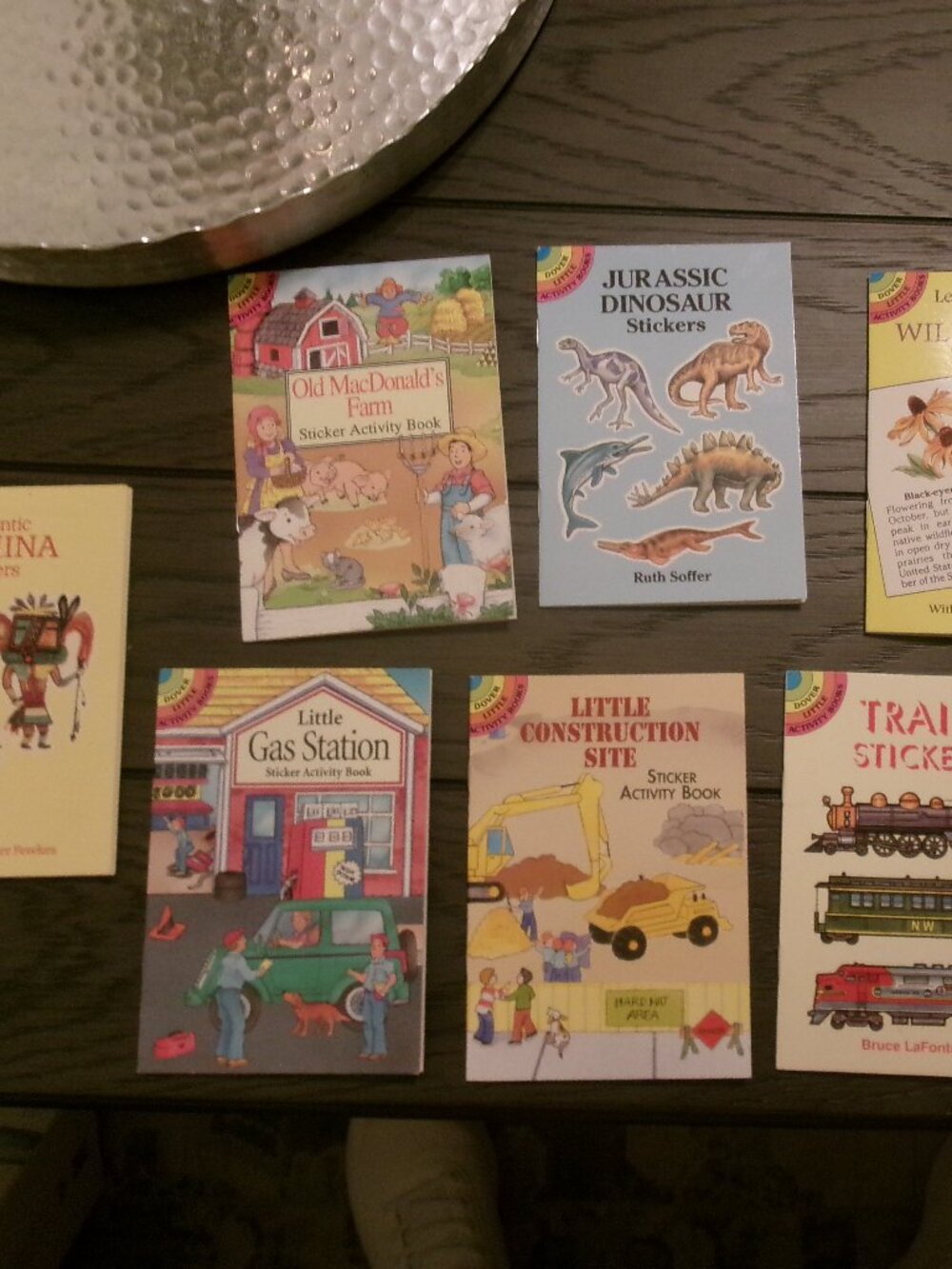 1990s Dover Little Activity Book Stickers Stencils Lot 8 Books Fewkes LaFontaine